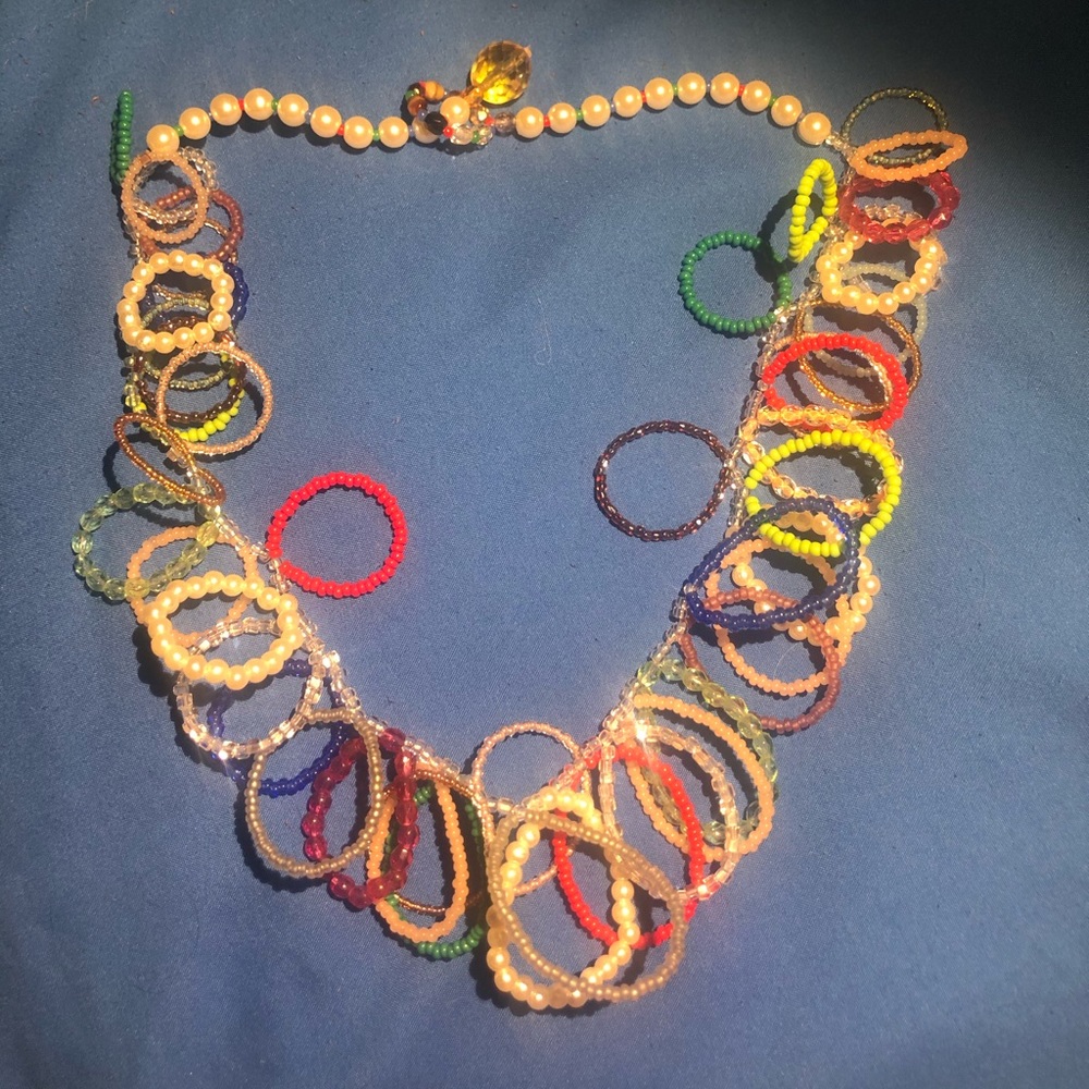 Anthropologie colorful beaded necklace